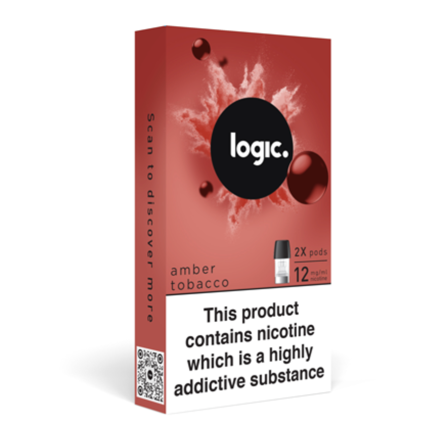 Logic Pods Amber Tobacco 12mg