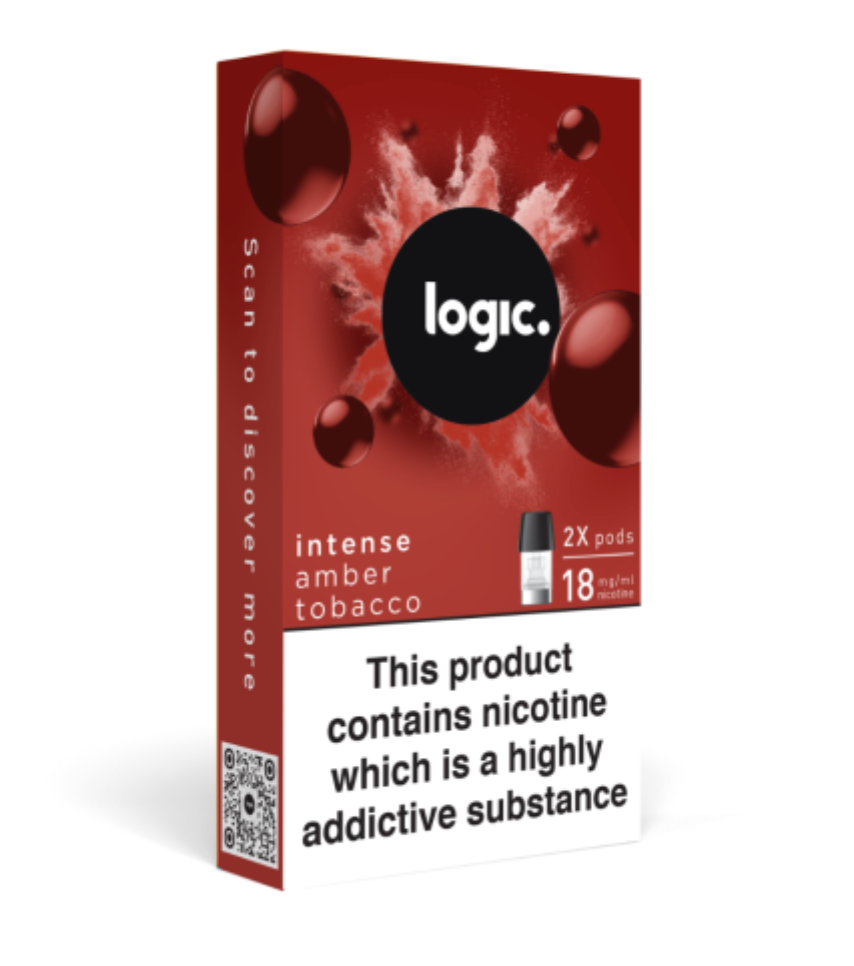 Logic Pods Intense Amber Tobacco 18mg