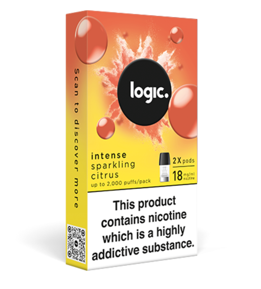 Logic Pods Intense Sparkling Citrus 18mg