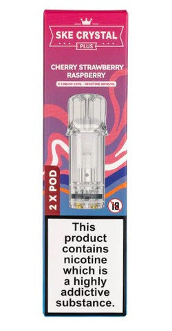 SKE Crystal Plus Pods Cherry, Strawberry & Raspberry